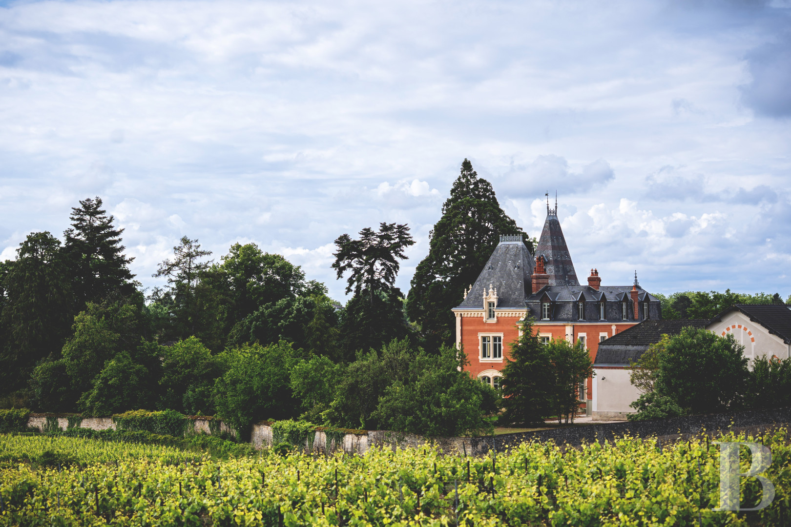 En Bourgogne, à Beaune, un château de la Belle Époque au milieu de ses huit hectares de vignes - photo  n°1